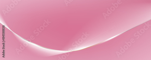 An abstract pink background with horizontal and curved lines that create a graphic pattern, with slight highlights at focal points to create a soft and gentle atmosphere.