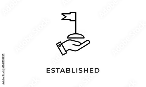 Established Icon Or Logo Isolated Vector Illustration