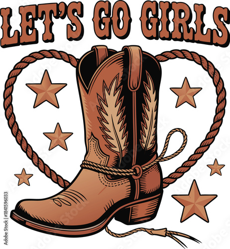 Let’s Go Girls T-Shirt Design