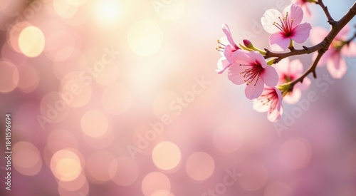 Wallpaper Mural Pink flower that is on a branch plant background copy space Torontodigital.ca