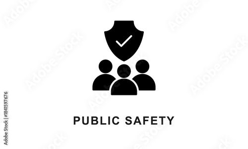 Public Safety Icon Or Logo Isolated Vector Illustration