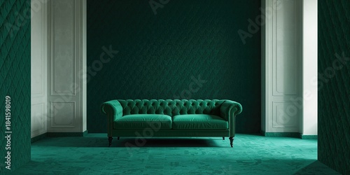 Velvet fabric cushion with rich color and textured pattern serving as a backdrop for text and graphic elements, material focus