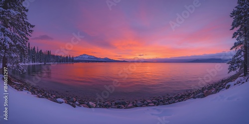 Lake Tahoe landscape scene seasonal erosion risks for shoreline preservation, Earth Day