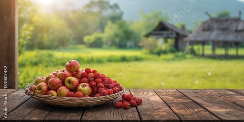 Villagers drying monkey apples in the sun to preserve them, traditional food preservation methods