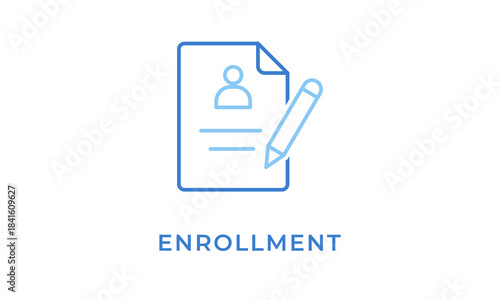 Enrollment Icon Or Logo Isolated Vector Illustration