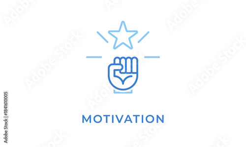 Motivation Icon Or Logo Isolated Vector Illustration