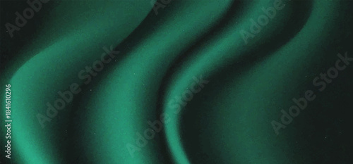Abstract background Soft green light on dark background illustration vector