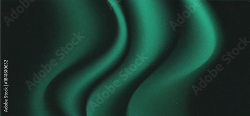 Abstract background Soft green light on dark background illustration vector