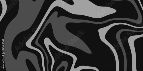 Abstract silk wave pattern texture luxury background. Black marble natural pattern for background, abstract natural marble black and white.  Ink marbling texture. Vector illustration for your design .