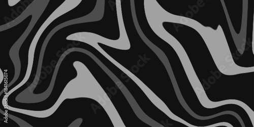 Abstract silk wave pattern texture luxury background. Black marble natural pattern for background, abstract natural marble black and white.  Ink marbling texture. Vector illustration for your design .