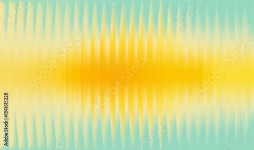 Vector Colorful Blurred Blue Yellow Gradient background. Ribbed glass texture. Pastel Gradient bg. Glossy Ripple Stripes