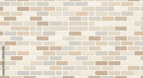 Subtle hues of brickwork create a gentle and harmonious textural backdrop element
