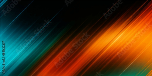 Abstract colorful background with glowing wave lines creating a digital art motion pattern and bright blue and green energy glow
