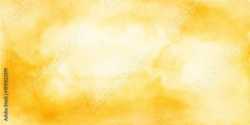 Abstract orange and yellow grunge paper texture with vintage brown art wall pattern design