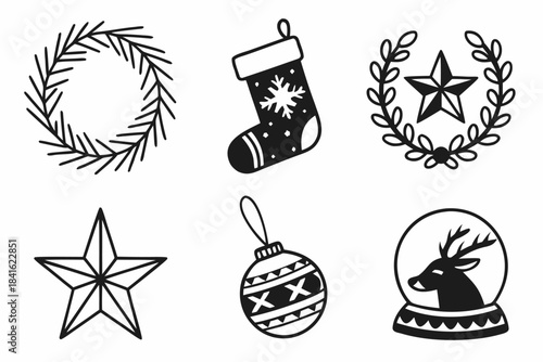 Christmas Ornament Collection: A delightful collection of festive ornaments, capturing the essence of the holiday spirit with a touch of elegance.