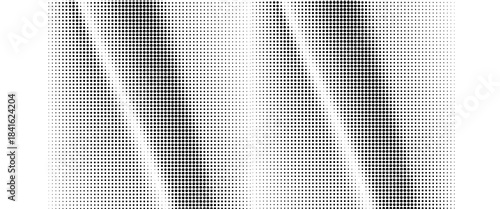 Dotted halftone gradient texture. Fading polka dot background. Repeated dots gradation pattern background. Black vanishing comic pop art overlay backdrop.
