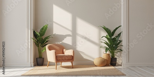 Modern living space with an...