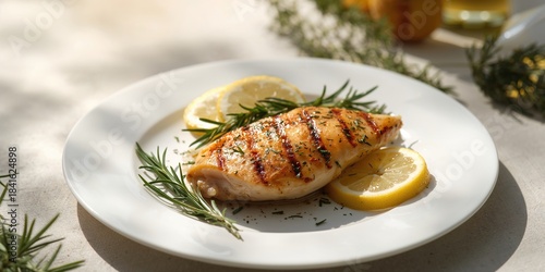 Grilled chicken with rosema...