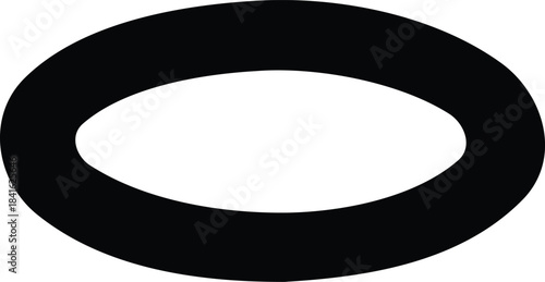 Black Oval Outline