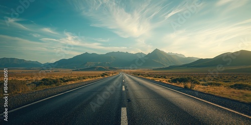 Paved roadway cutting throu...