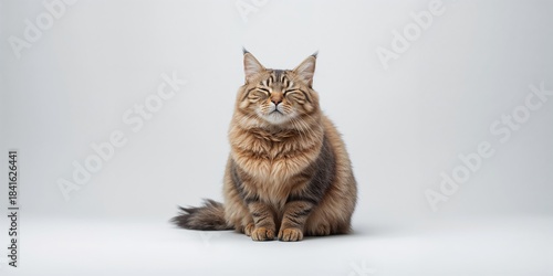 Scottish feline resting wit...