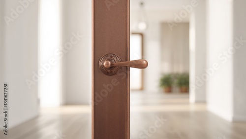 Close-up of a copper door k...