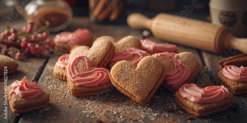 Decorative Valentines cooki...