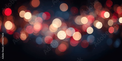 Soft multicolored bokeh cir...