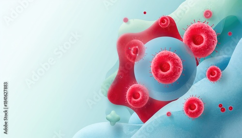 Biology background with abs...