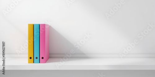 Colorful ring binder folder...