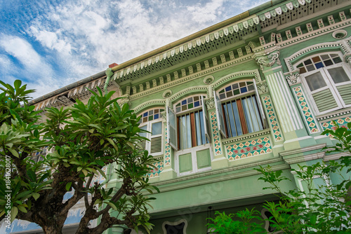 シンガポール カトン地区 クーン・セン・ロードのプラナカン建築