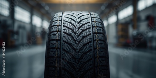 Car tires with winter studd...