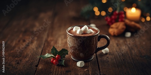 Warm cocoa topped with mars...