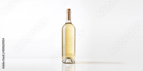Glass full bottle of wine o...