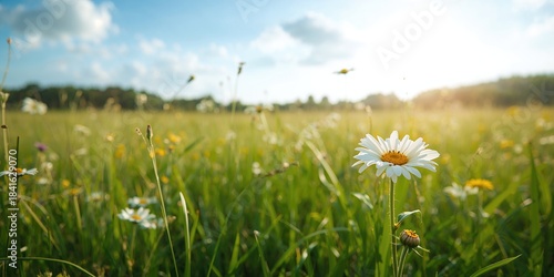 Daisies in the morning, flo...