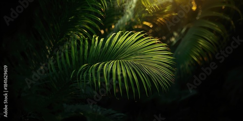 Detailed view of a tropical...
