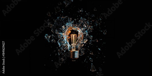 Car light bulb with visible...