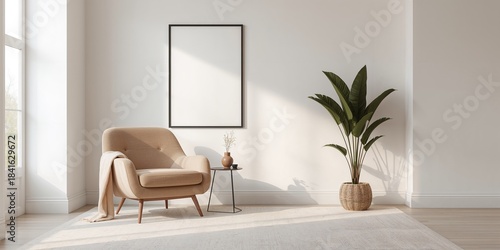 Minimalist living room inte...