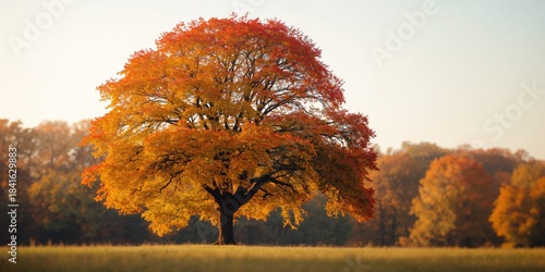 Autumn scene in the Moscow region seasonal foliage, nature preservation awareness