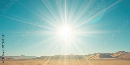 Sunny cloudless day with in...