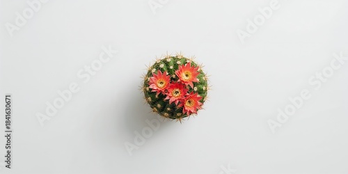 Aerial view of a cactus wit...