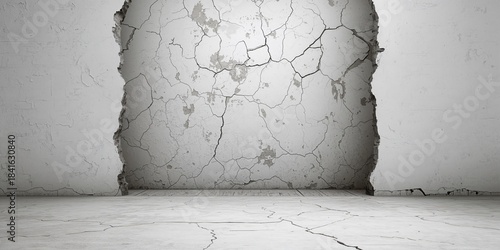 Dark brick mortar wall with...