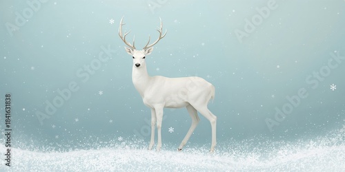 Christmas scene with a whit...