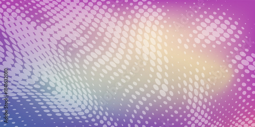 Dotted gradient vector pattern illustration, white and black halftone polka background graphic, horizontal seamless circle dotted lines,