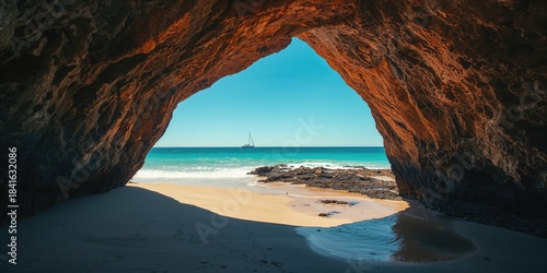 Natural rock formation crea...