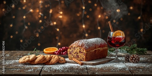 Traditional fruit loaf with...