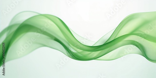 Blurred vibrant green fabri...