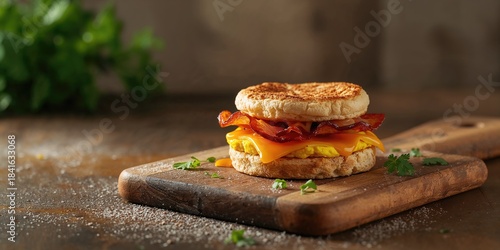 English muffin breakfast sa...