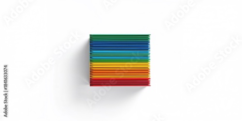 Bright office folders arran...