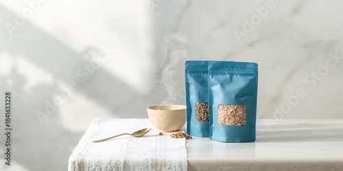 Blue sea salt and herbal ba...